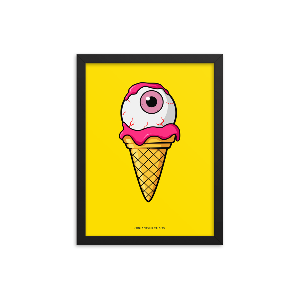 Yellow Eyescream - Framed Poster