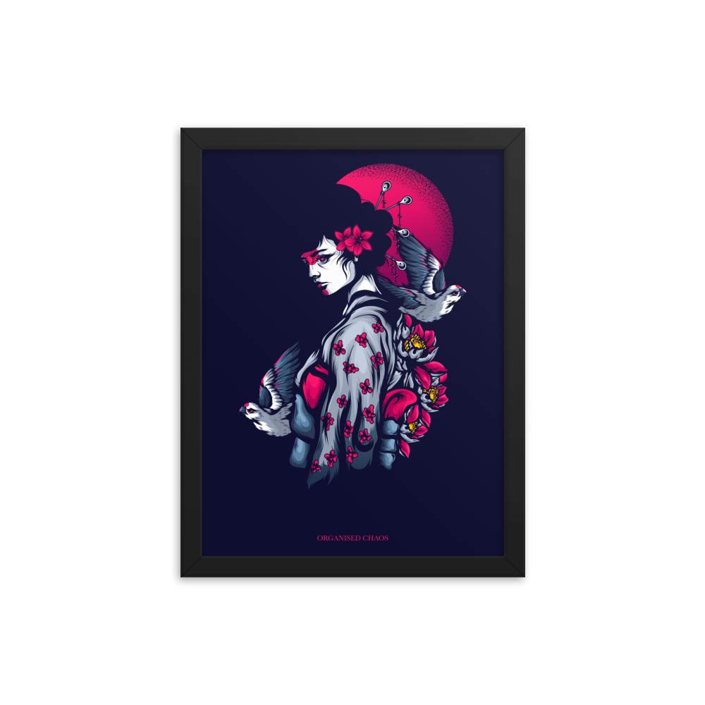 Geisha - Framed Poster