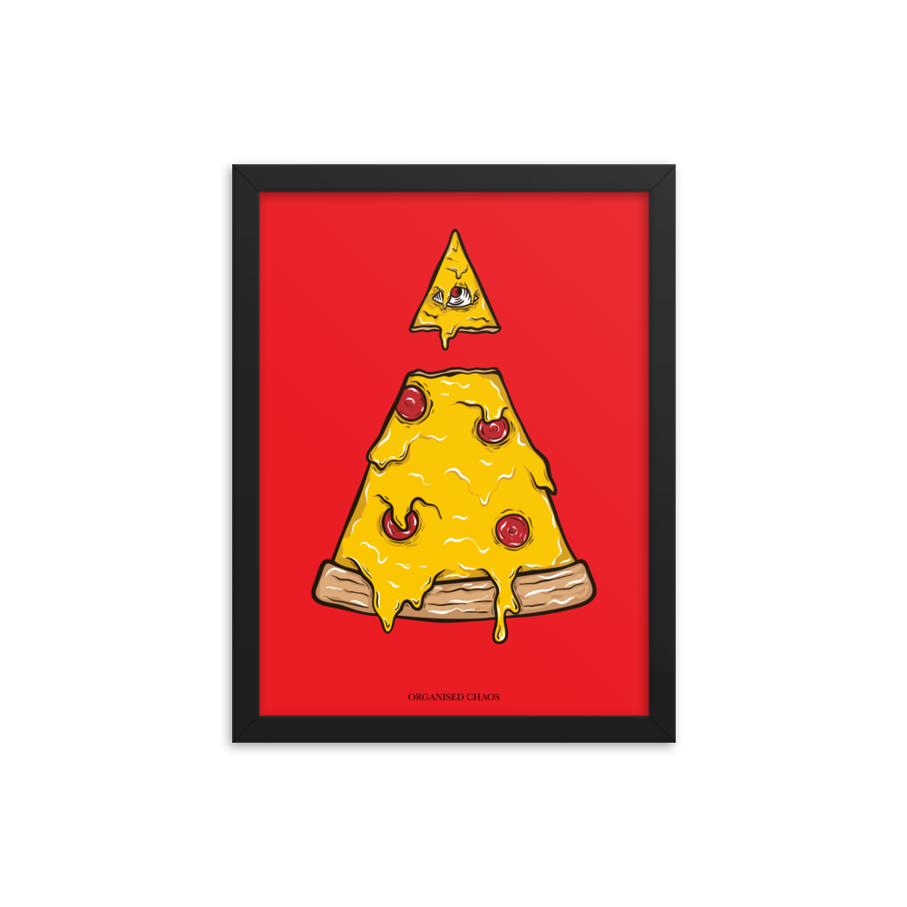 Pizzlluminati - Framed Poster
