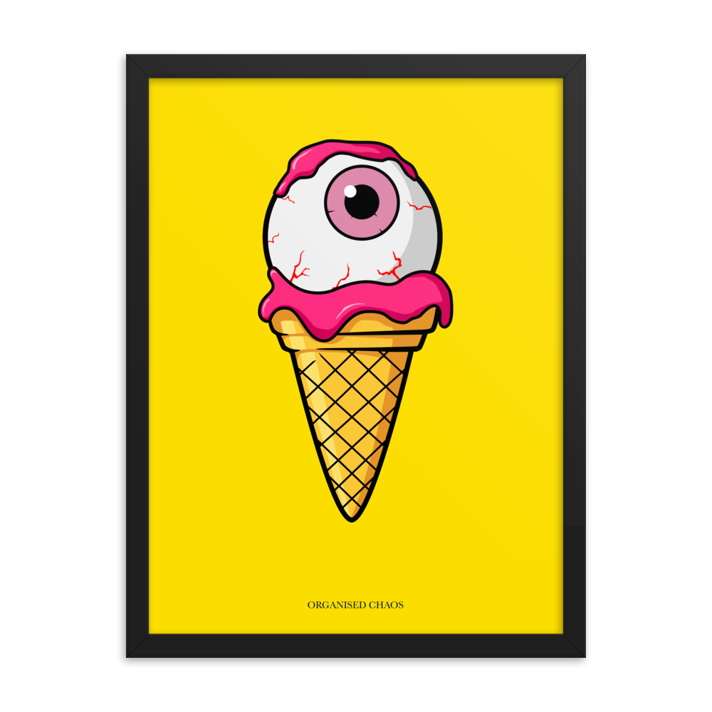 Yellow Eyescream - Framed Poster