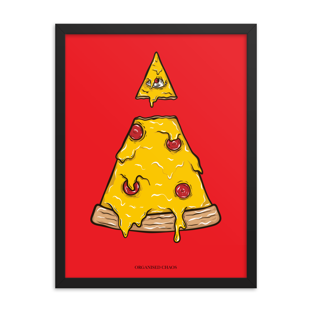 Pizzlluminati - Framed Poster