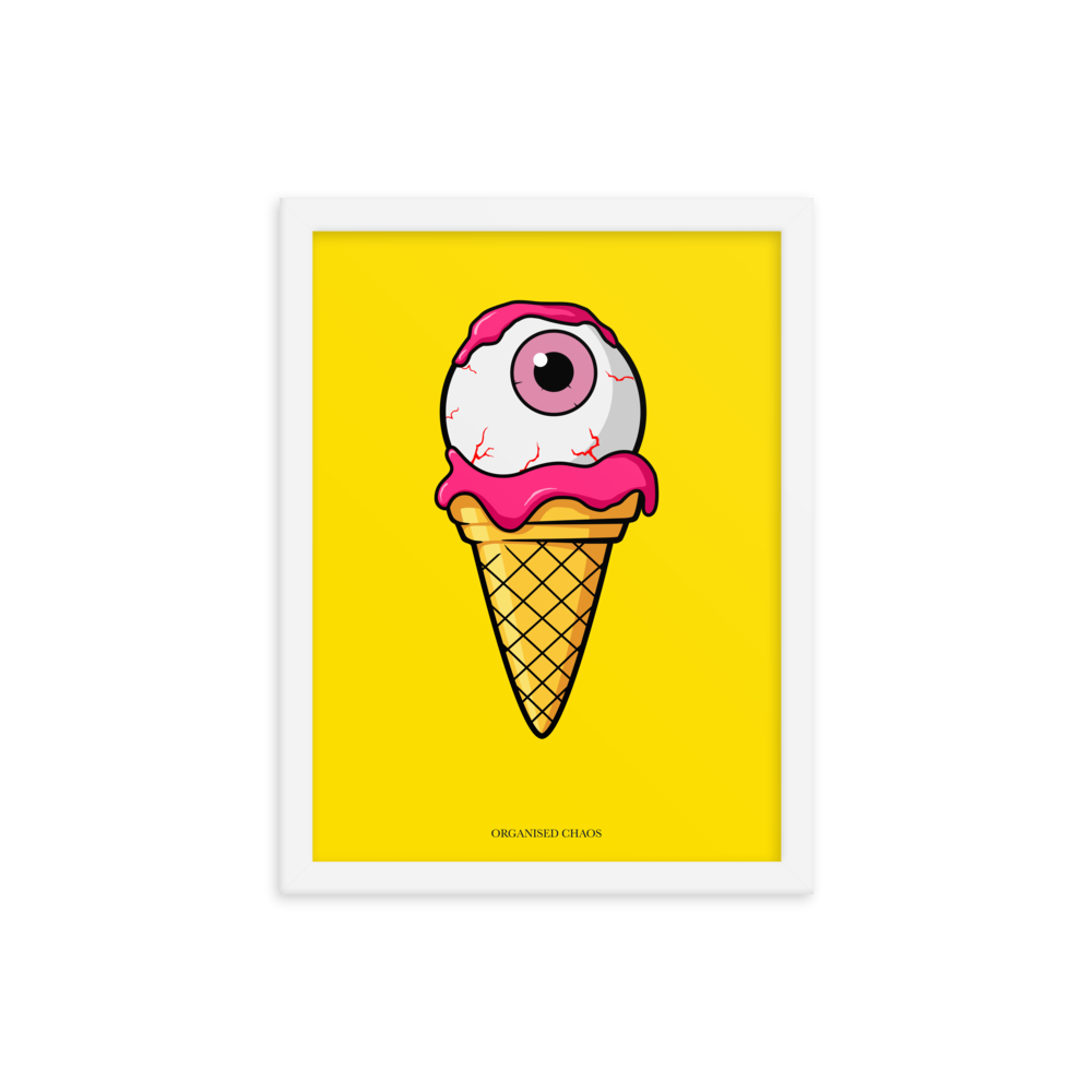 Yellow Eyescream - Framed Poster