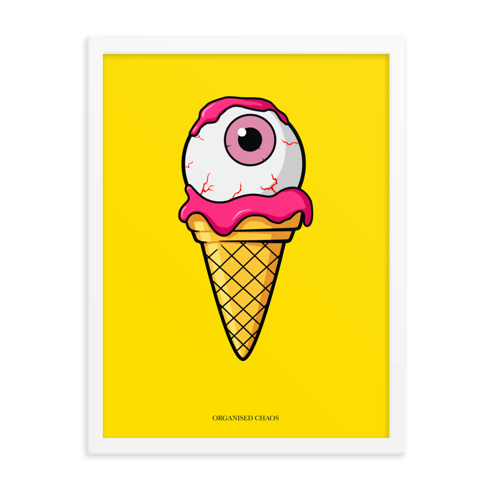 Yellow Eyescream - Framed Poster