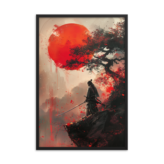 Sakura Dreams - The Samurai - Unique Painting