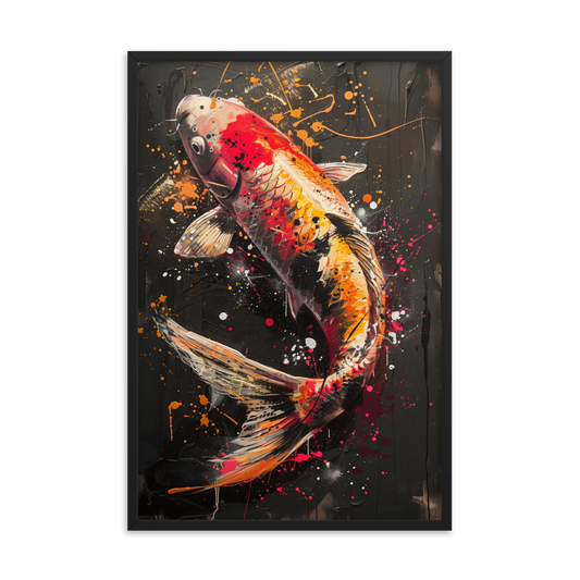 Sakura Dreams - Koi Fish - Unique Painting