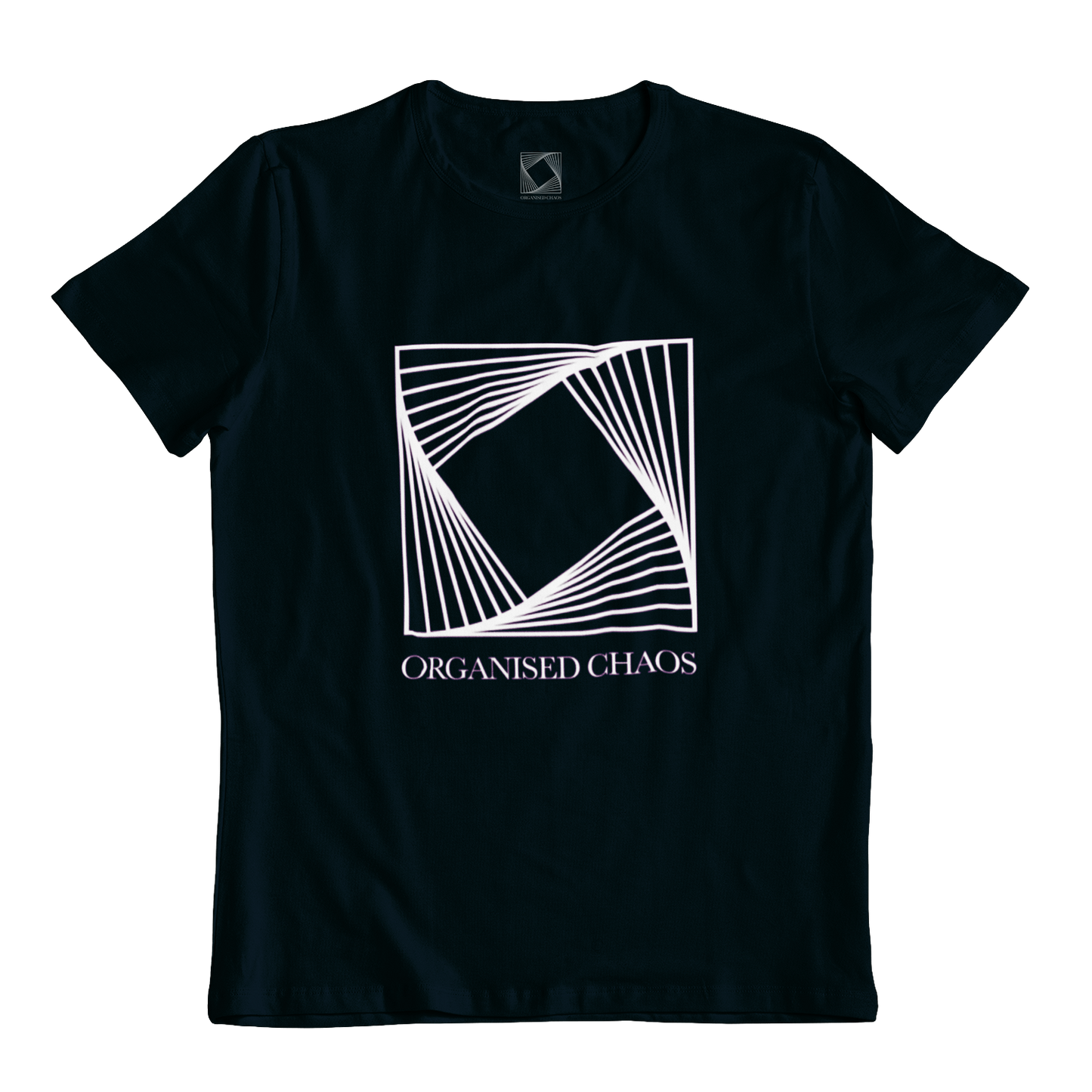 ORGANISED CHAOS BLACK T-SHIRT MEN