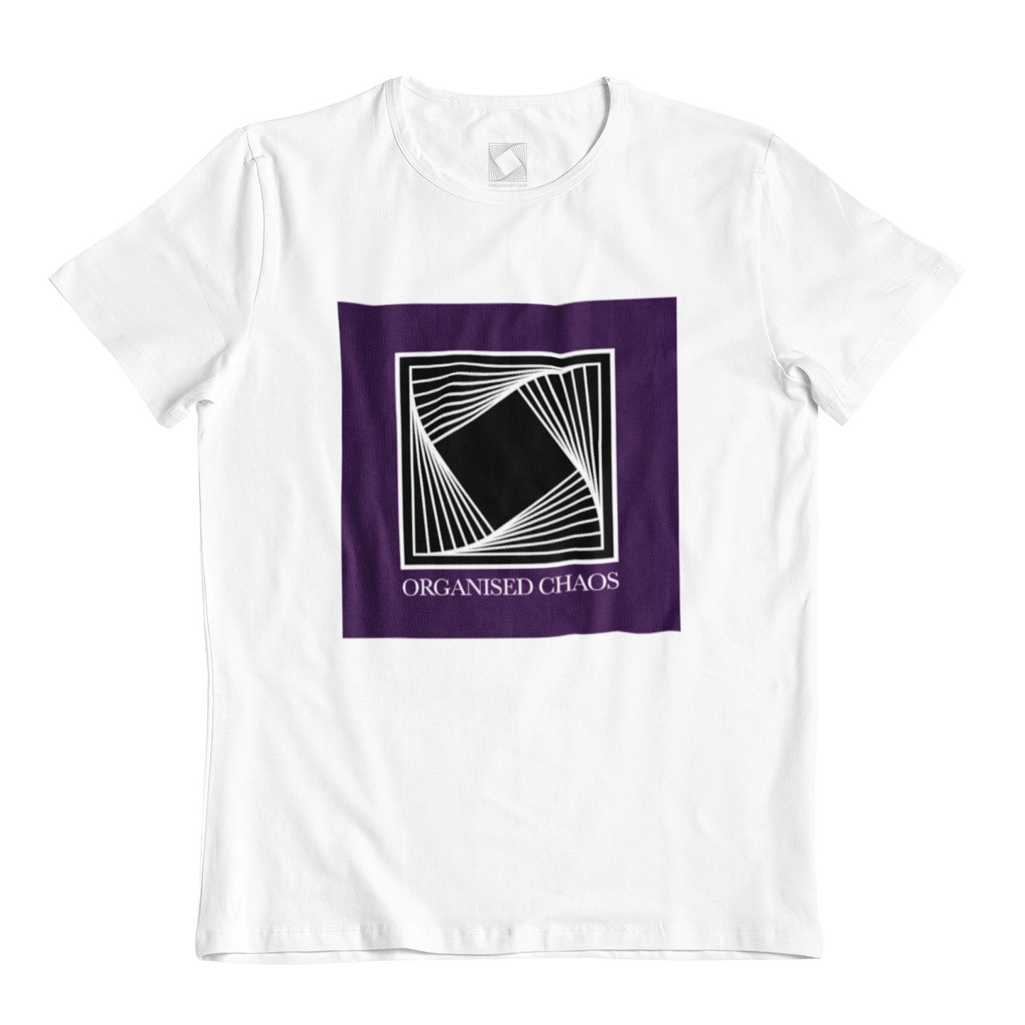 ORGANISED CHAOS Purple Logo T-Shirt Men