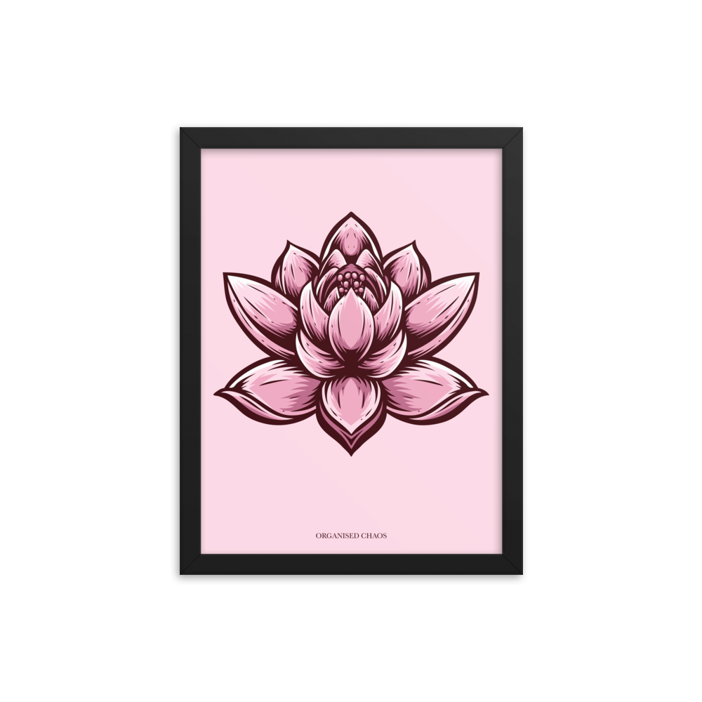 Lotus Flower - Framed Poster