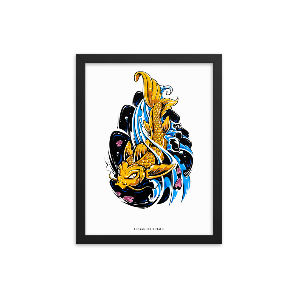 Japanese Gold Fish - Framed Poster