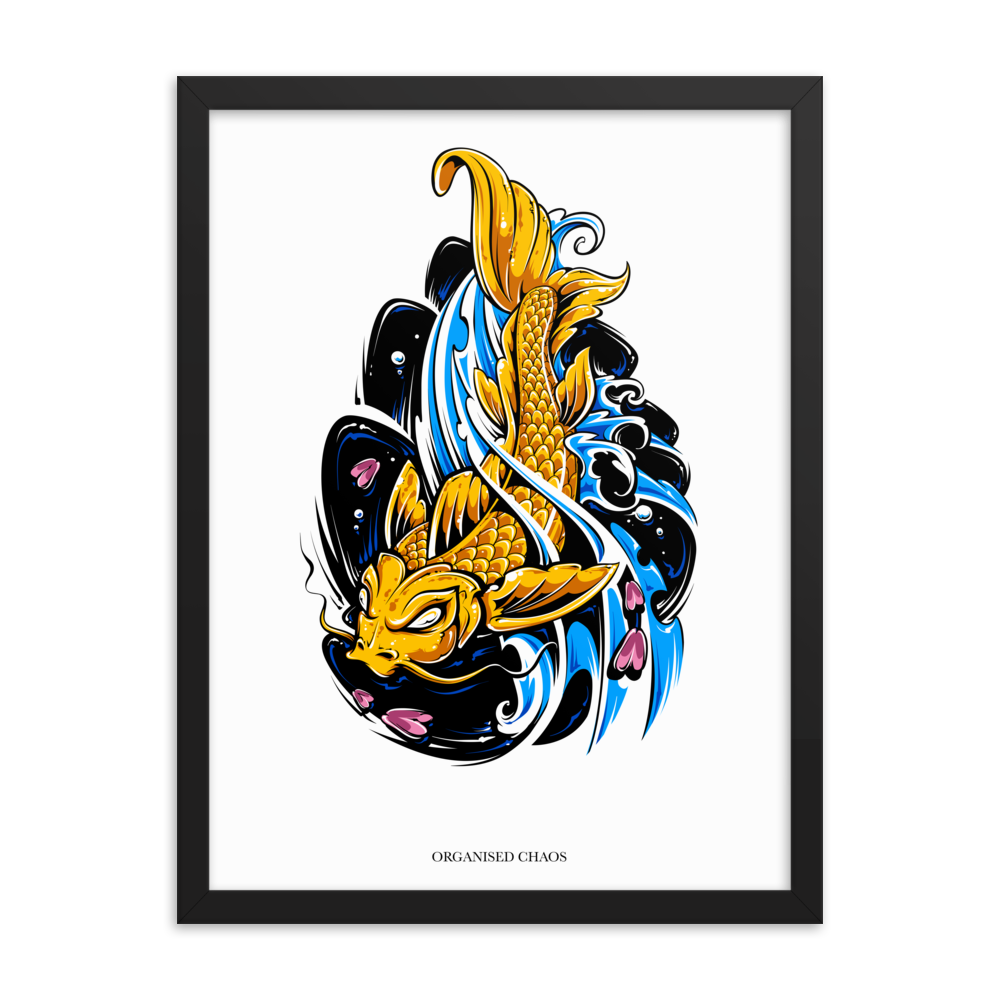 Japanese Gold Fish - Framed Poster