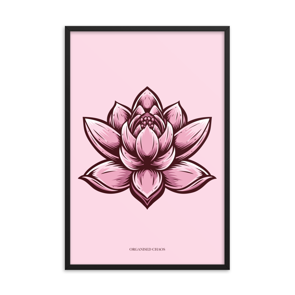 Lotus Flower - Framed Poster