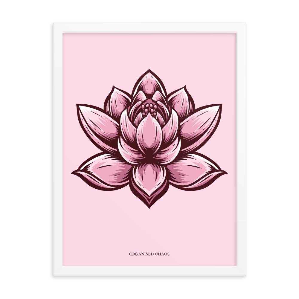 Lotus Flower - Framed Poster