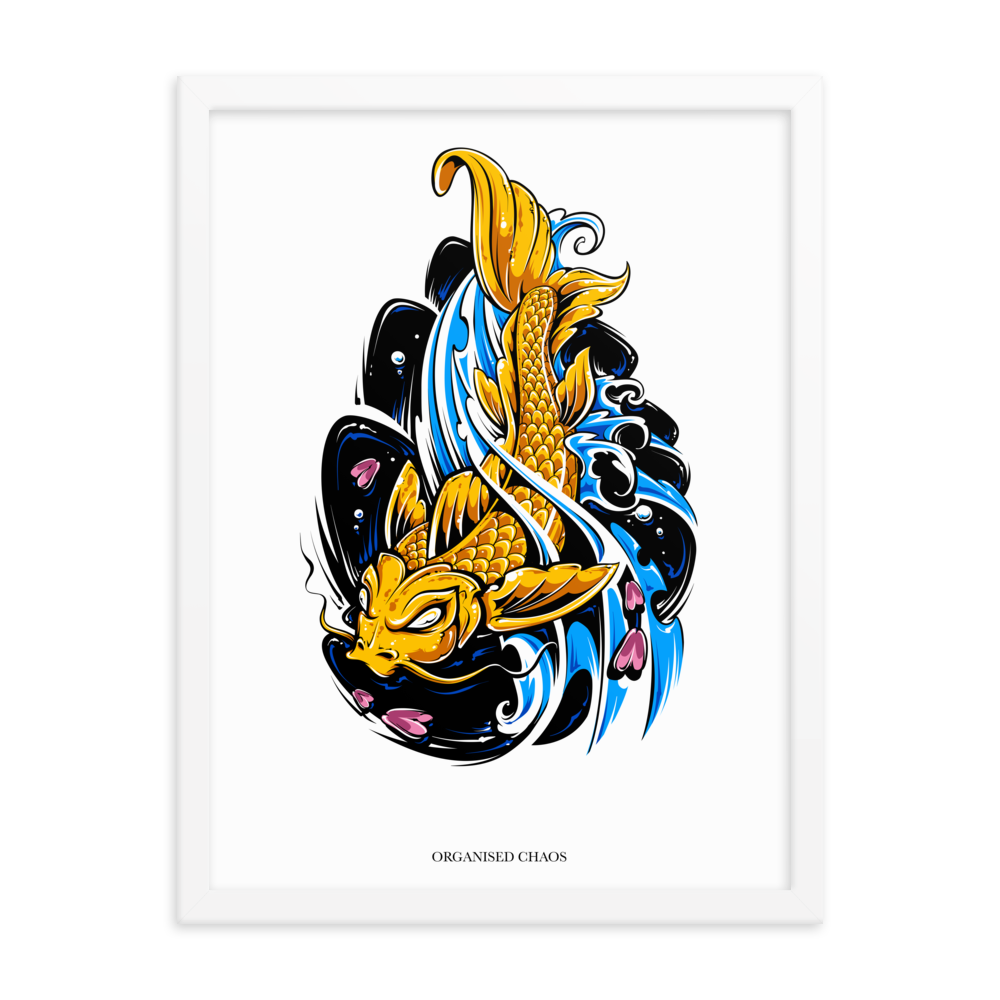 Japanese Gold Fish - Framed Poster