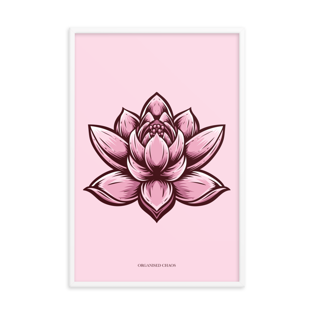 Lotus Flower - Framed Poster