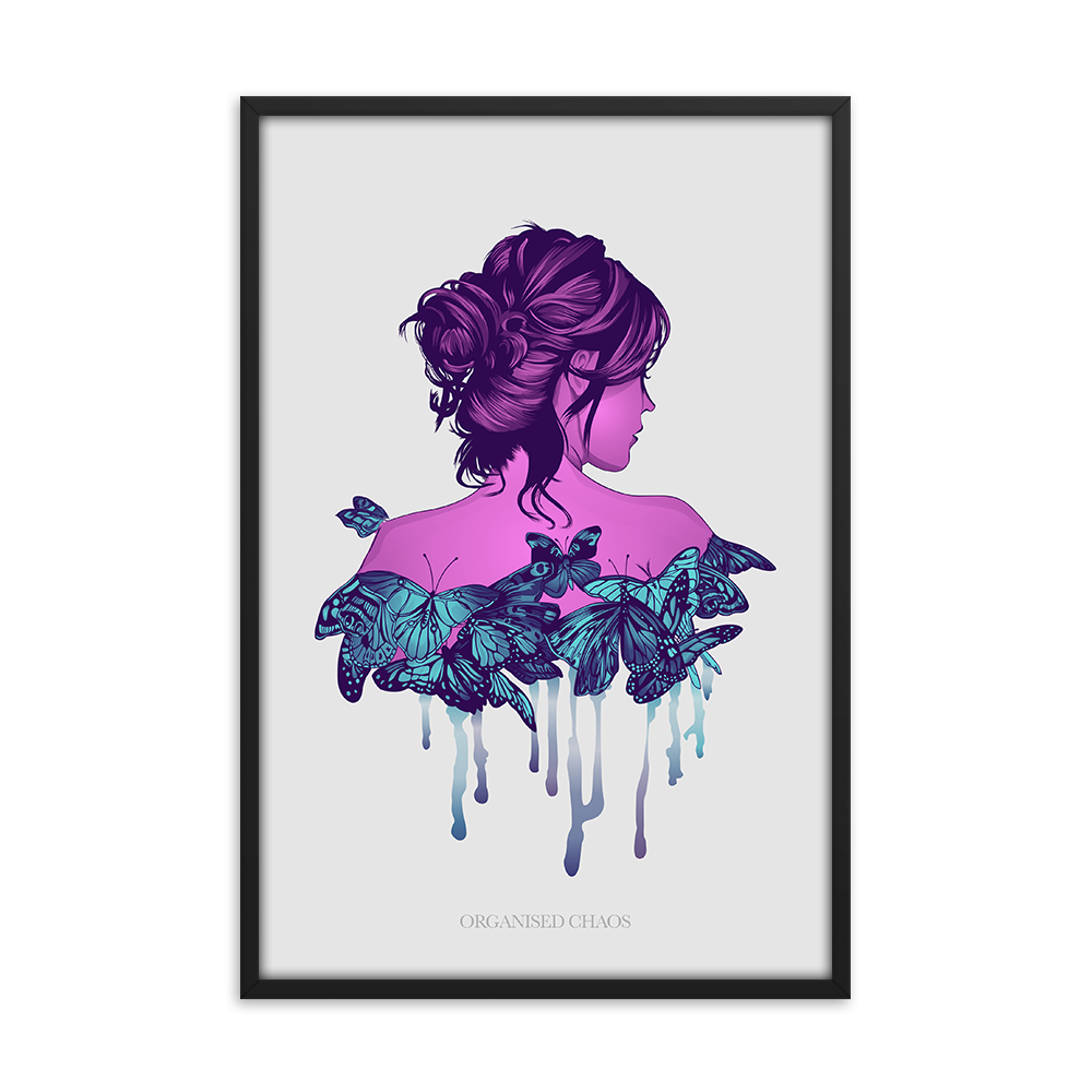 Butterfly Queen - Framed Poster