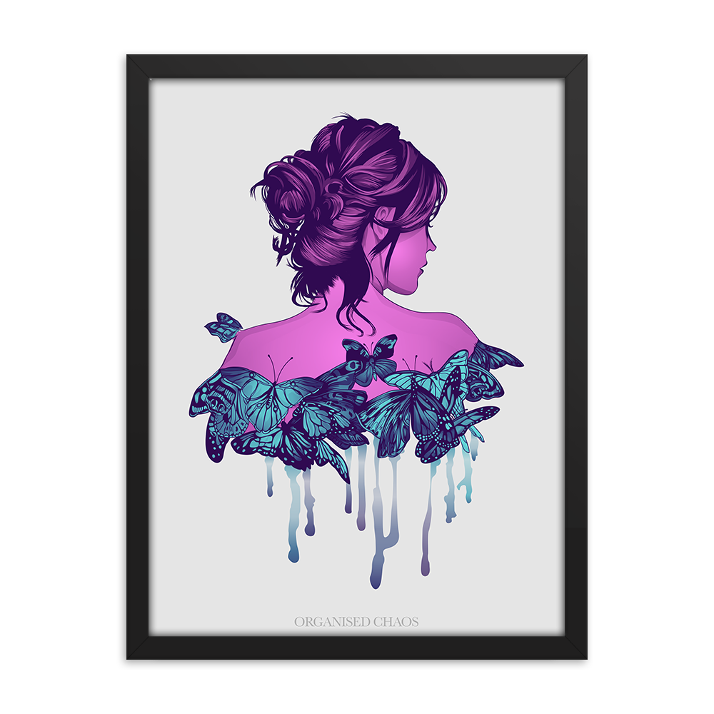 Butterfly Queen - Framed Poster