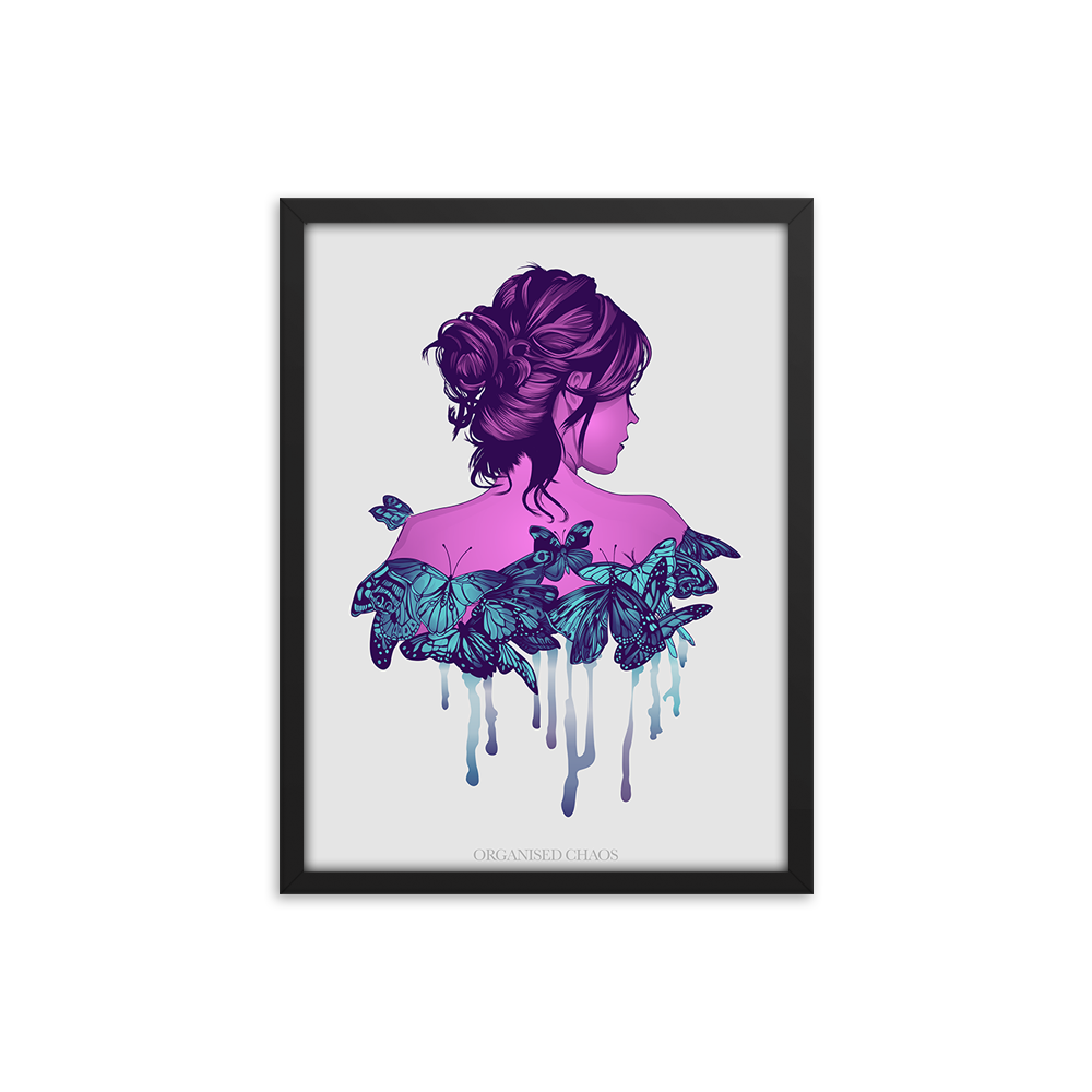 Butterfly Queen - Framed Poster