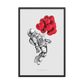 Balloons Astronaut - Framed Poster